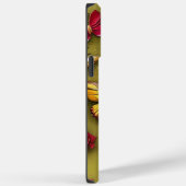 Rode Madeliefjes Gouden Vlinders Persoonlijke Naam Case-Mate iPhone Case (Achterkant / Rechts)