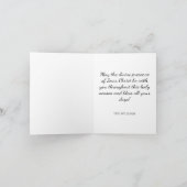  rode madonna en kind religieuze kerst feestdagen kaart (Binnen)