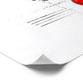 Rode magische inkt poster (Hoek)