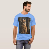 Rode Maine Coon dromerig T-shirt (Voorkant volledig)