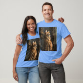 Rode Maine Coon dromerig T-shirt (Unisex)