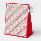 Rode mand met handvat Kerstmis Bedankdoosjes (Achterkant)
