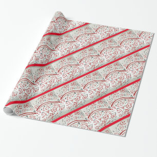 Rode mand met handvat Kerstmis Cadeaupapier