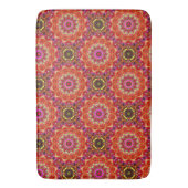 Rode MANDALA  Badmat (Voorkant Verticaal)