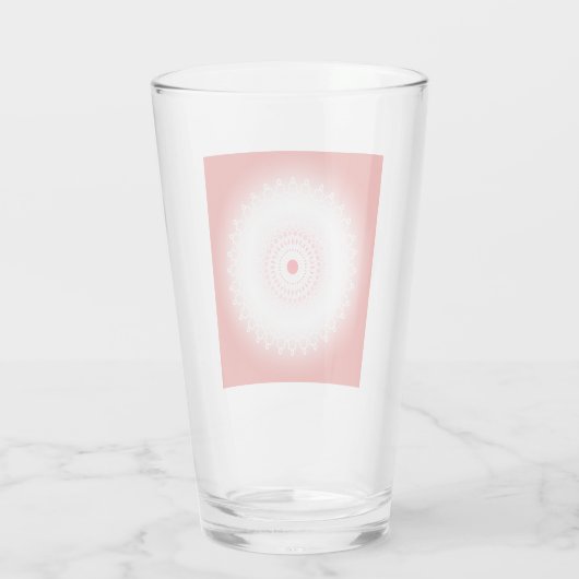 Rode mandala glas (Achterkant)