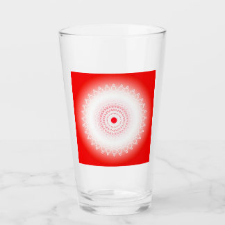 Rode mandala glas