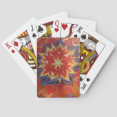 Rode Mandala Klassieke Speelkaarten (Achterkant)