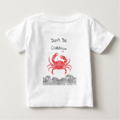 Rode Mandala Krab en Golven T-Shirt (Achterkant)