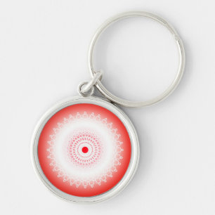 Rode mandala sleutelhanger