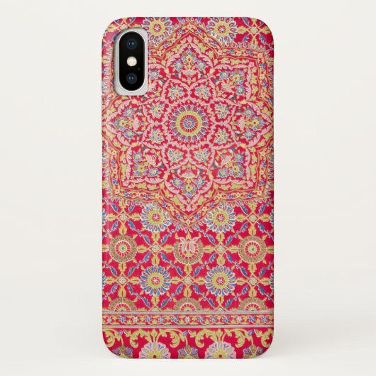Rode Mandala Vintage Cultuurkunst Boho Case-Mate iPhone Case (Achterkant)