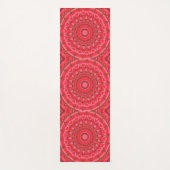 Rode Mandala Volledig Patroon Boho Warm Mediteren Yogamat (Voorkant)