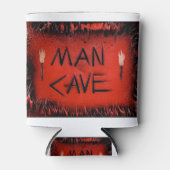 Rode Mannen grotfakkels Blikjeskoeler (Voorkant)