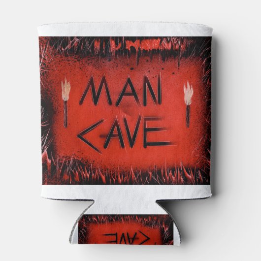 Rode Mannen grotfakkels Blikjeskoeler (Achterkant)