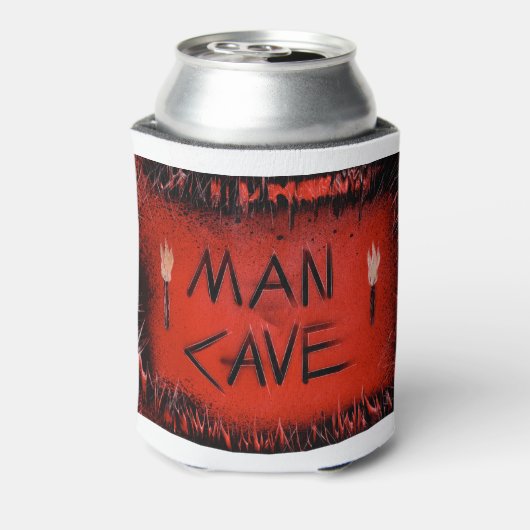 Rode Mannen grotfakkels Blikjeskoeler (Blikje Achterkant)