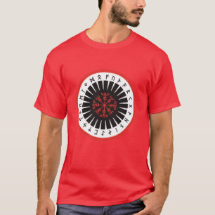 rode mannen T-shirt met groot embleem