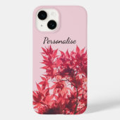 Rode mantel op roze Case-Mate iPhone case (Achterkant)
