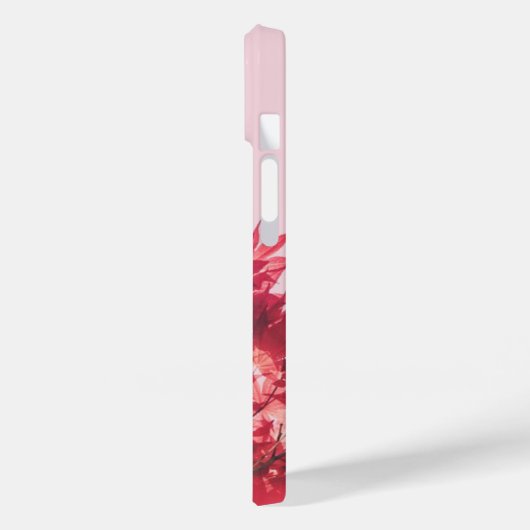 Rode mantel op roze Case-Mate iPhone case (Achterkant / Links)
