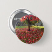Rode mantel ronde button 5,7 cm (Voorkant /achterkant)