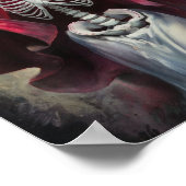 Rode mantel Santa Muerte Poster (Hoek)