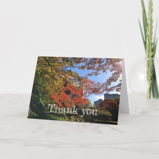 Rode Mapels in Japanse tuin Kaart (Voorkant)