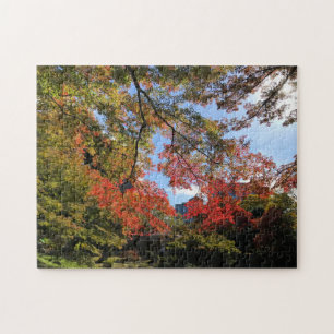 Rode Mapels in Japanse tuin Legpuzzel