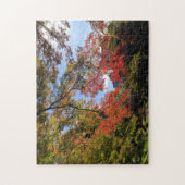 Rode Mapels in Japanse tuin Legpuzzel (Verticaal)