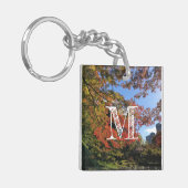 Rode Mapels in Japanse tuin Sleutelhanger (Voorkant Links)