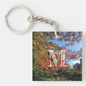 Rode Mapels in Japanse tuin Sleutelhanger (Voorkant)