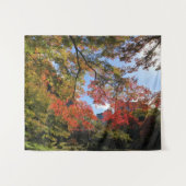 Rode Mapels in Japanse tuin Wandkleed (Voorkant (horizontaal))