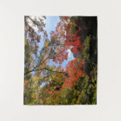 Rode Mapels in Japanse tuin Wandkleed (Voorkant)