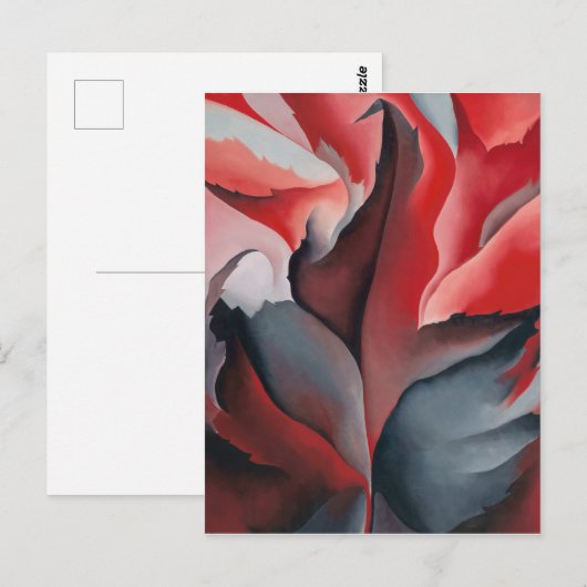 Rode Maple bij Lake George Georgia O'Keeffe | Briefkaart (Voorkant / Achterkant)