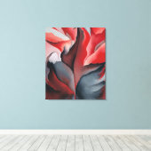 Rode Maple bij Lake George Georgia O'Keeffe | Canvas Afdruk (Insitu (Houten vloer))
