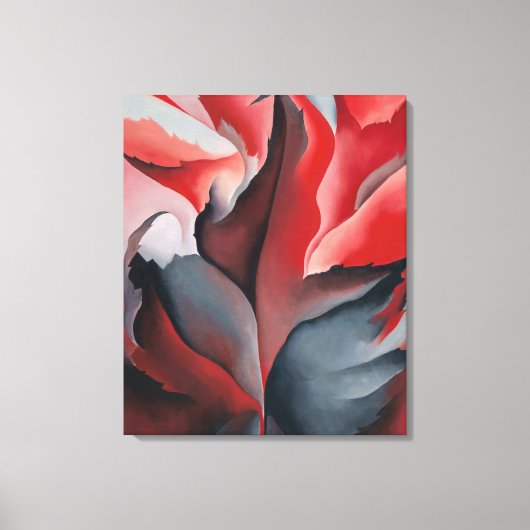 Rode Maple bij Lake George Georgia O'Keeffe | Canvas Afdruk (Voorkant)