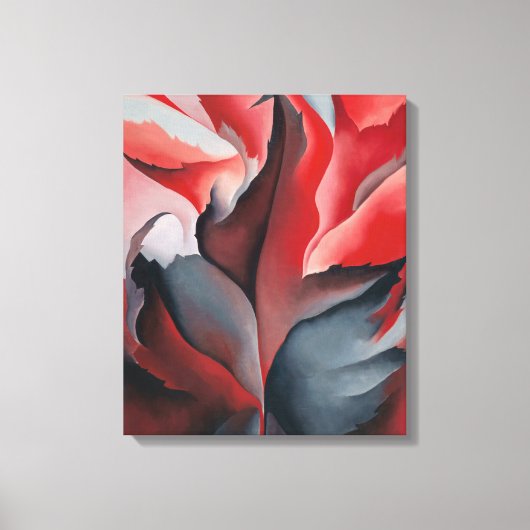 Rode Maple bij Lake George Georgia O'Keeffe | Canvas Afdruk (Voorkant)