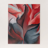 Rode Maple bij Lake George Georgia O'Keeffe | Legpuzzel (Verticaal)