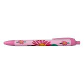Rode Margriet Zwarte Inkt Pen (Bovenkant)