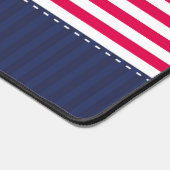 Rode Marine Blauwe Nautische Anker Ontwerp Aangepa Bureaumat (Hoek)