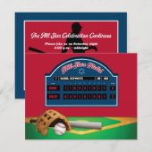 Rode, Marine honkbal Bar Mitswa Ontvangstkaart Kaart (Voorkant / Achterkant)