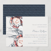 Rode marine onderwaterkrab Nautisch Vrijgezellenfe Kaart (Voorkant / Achterkant)