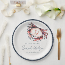 Rode marine onderwaterkrab Nautisch Vrijgezellenfe