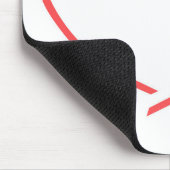 Rode marker en rood hart muismat (Hoek)