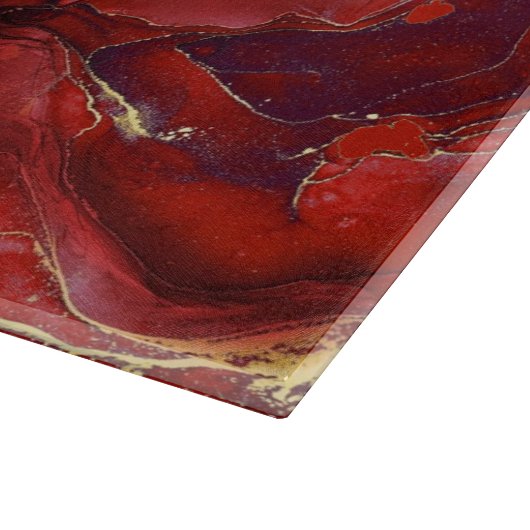 Rode marmer snijvlak snijplank (Hoek)