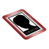 Rode Marmeren Fotomagneet Magneet (Rechterzijde)