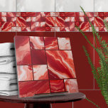 Rode Marmeren Geometrische Kunst Tegeltje<br><div class="desc">Deze prachtige tegel maakt deel uit van mijn "Ik zie rood" collectie van tegels met tinten van rood en sinaasappel in verschillende texturen - waterverf, marmer, agaat, carneool, citrien. Gebruik het om creëer prachtige look in de badkamer of douche - accent tegel mozaïek achter de mixer of bad bijvoorbeeld, of...</div>