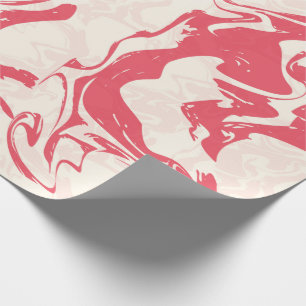 rode marmeren werveling cadeaupapier