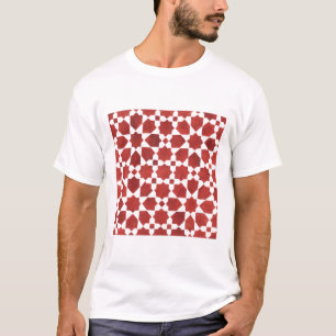 Rode Marokkaanse mozaïek T-shirt