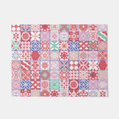 Rode Marokkaanse tegel Deurmat (Voorkant)