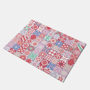 Rode Marokkaanse tegel Deurmat