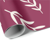 Rode maroon-kerstlef-omslagpapier cadeaupapier (Rol Hoek)