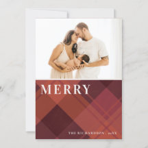 Rode Maroon Marsala Geruite 1 Foto Prettig Kerstfe